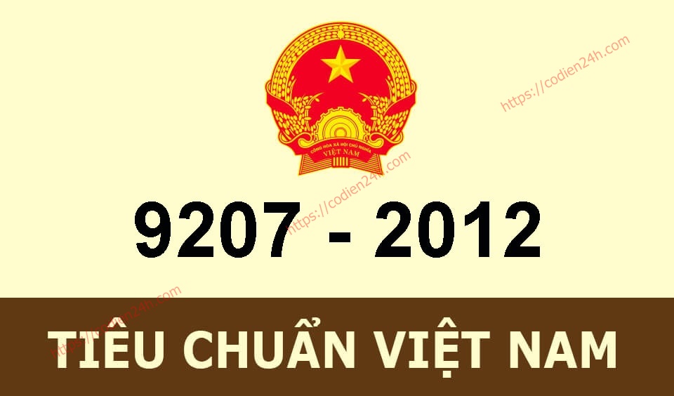 TCVN 9207:2012 - Đặt đường dẫn điện trong nhà ở và công trình công cộng